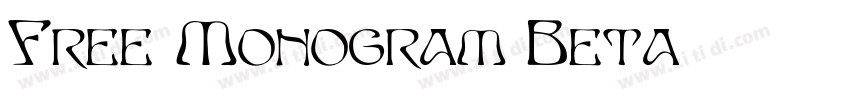 Free Monogram Beta字体转换